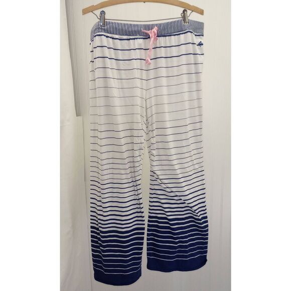 Tommy Hilfiger cream and navy blue striped pajama bottoms. Size XL - Picture 1 of 4